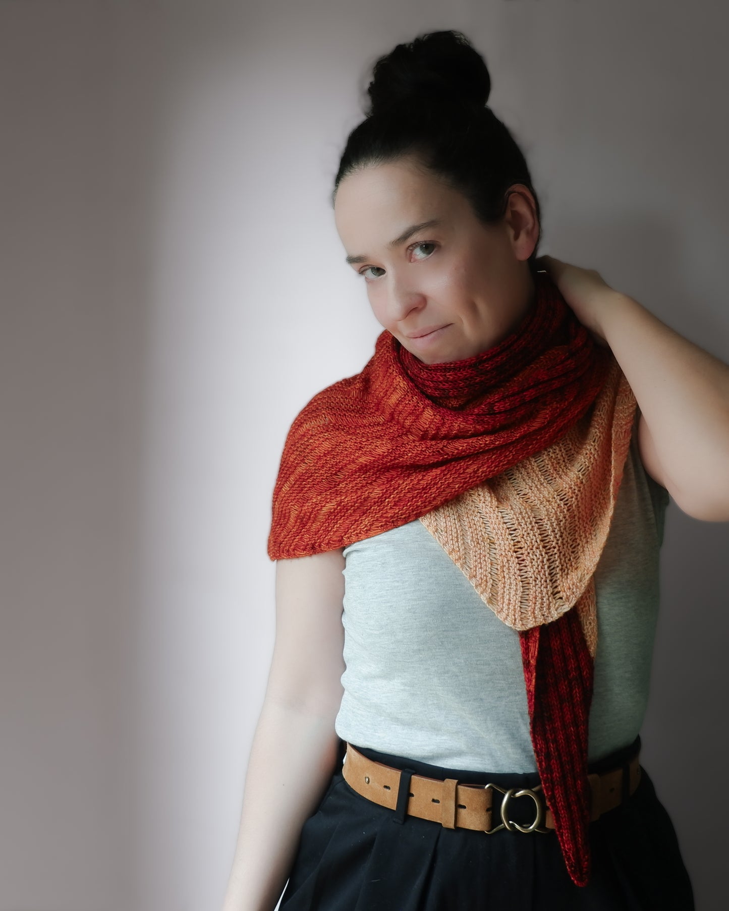 Cute Kite Garter Shawl (versión Fácil)