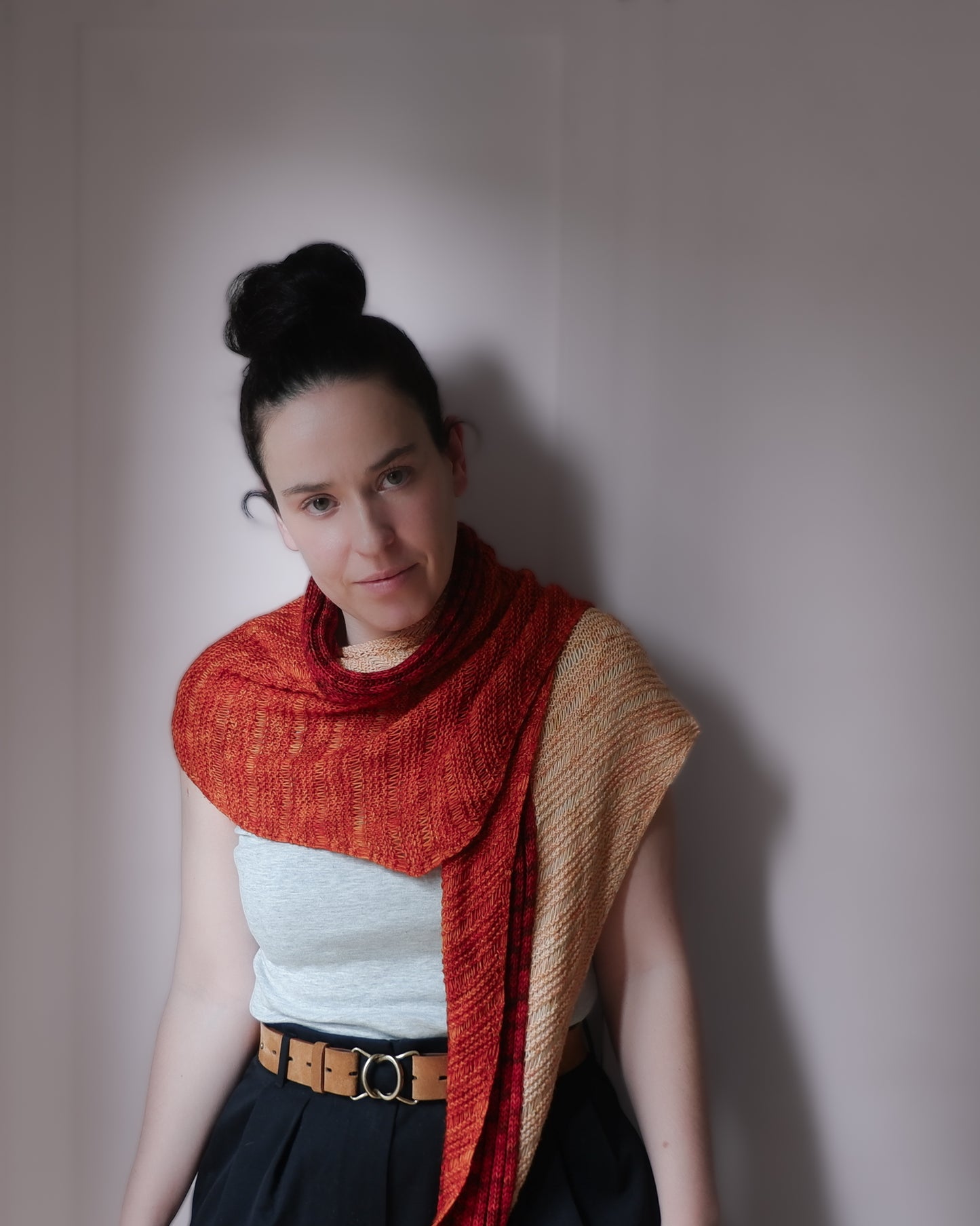 Cute Kite Garter Shawl (versión Fácil)