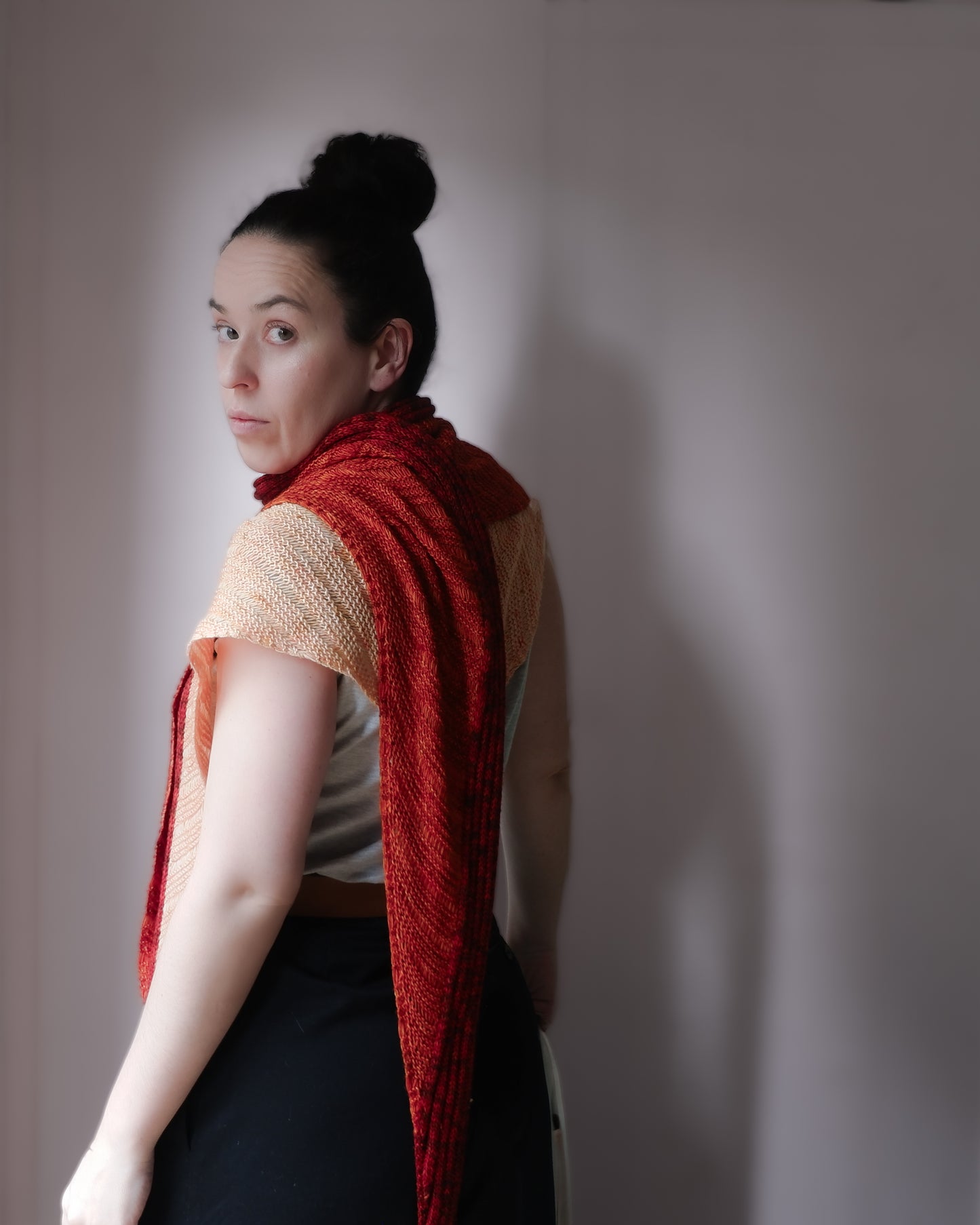 Cute Kite Garter Shawl (versión Fácil)